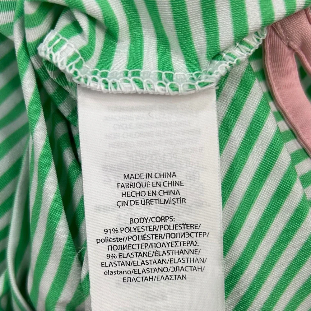 RLX Ralph Lauren Polo Shirt Mens‎ XL Green White Stripe Golf Wicking Comfort